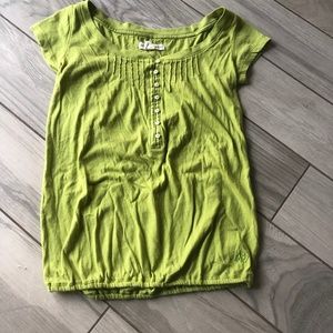Aeropostale lime green short sleeve shirt size xs
